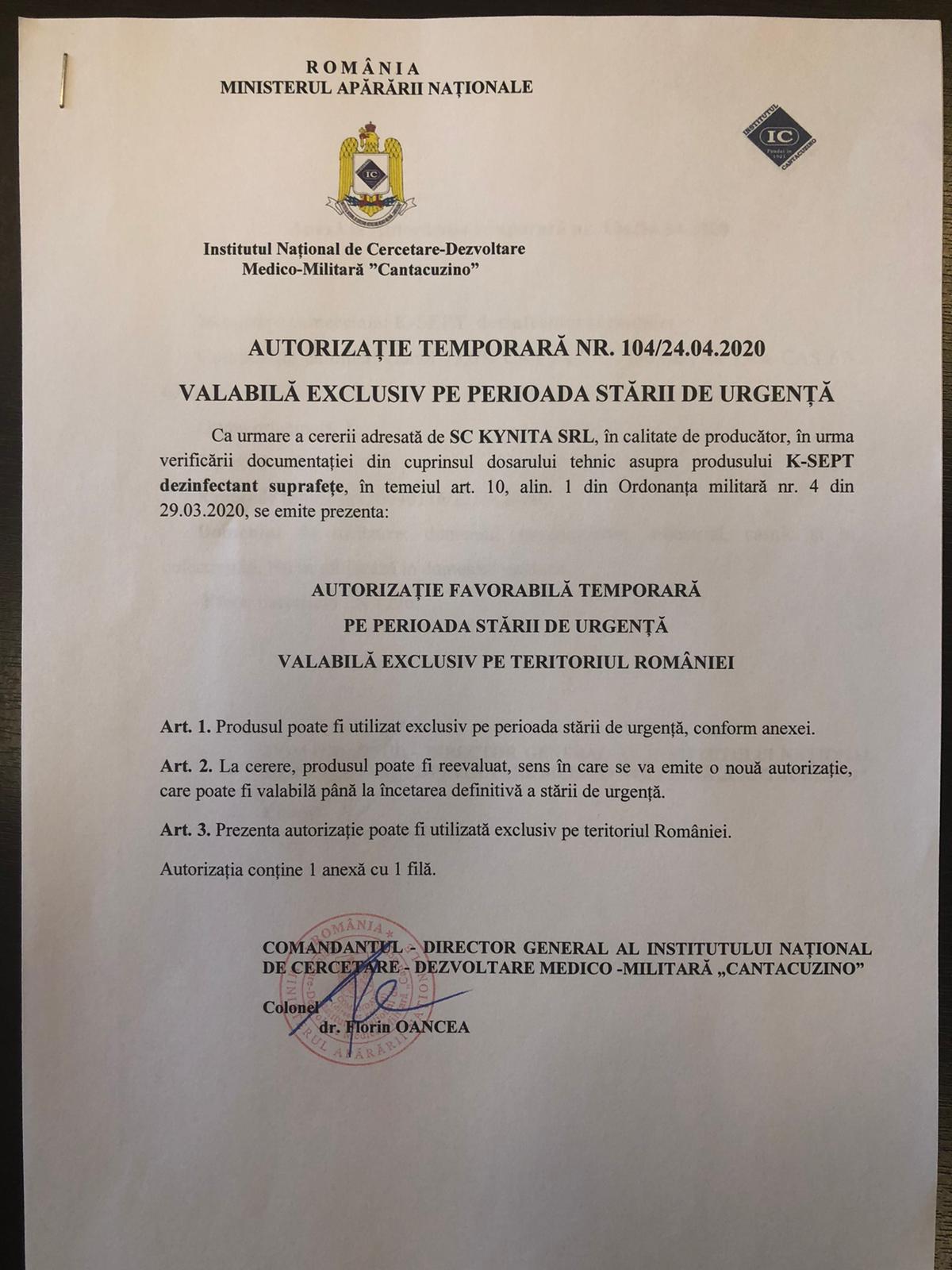 autorizatie cantacizino suprafete